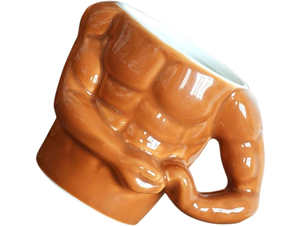Lata de cerâmica de 300ml com design ergonômico para café, latte, cappuccino e açaí.