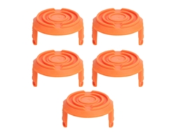 5 Cubiertas De Repuesto Para Carretes De Cortacésped Worx Wa0010