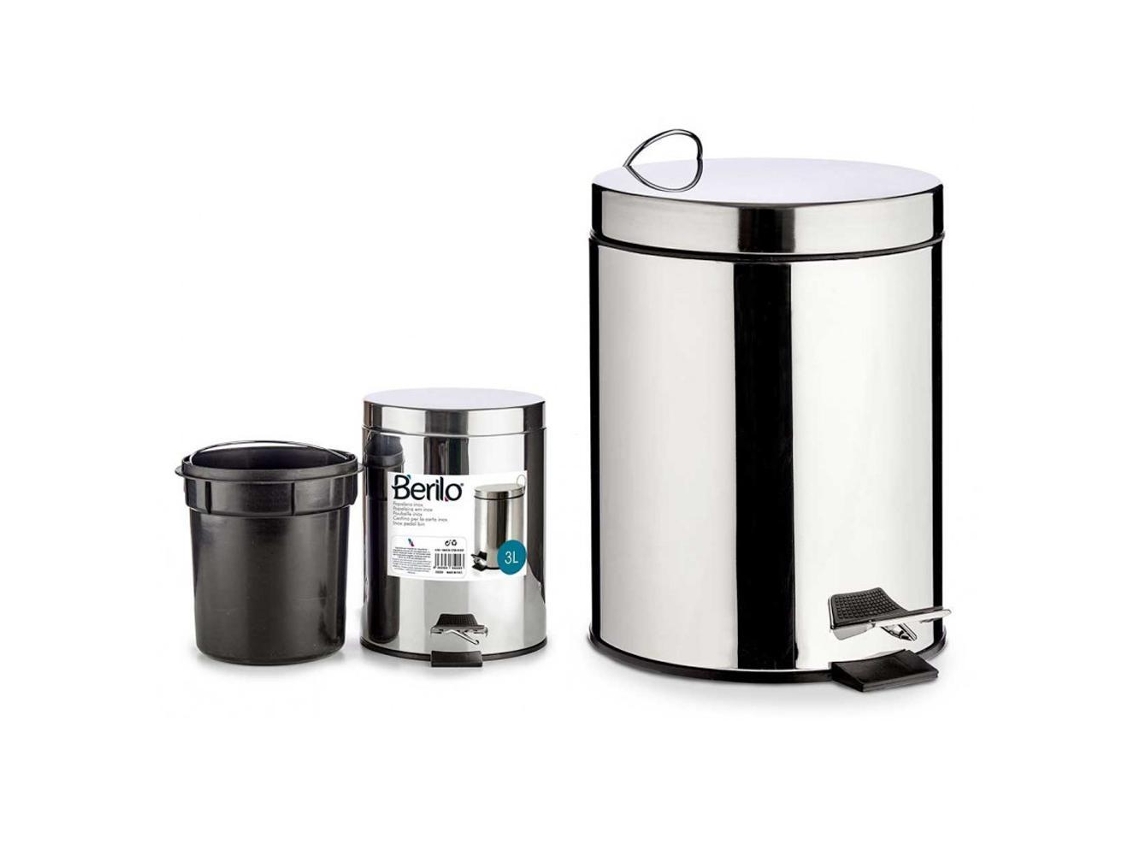 Cubo Pedal Acero Inoxidable 3 L