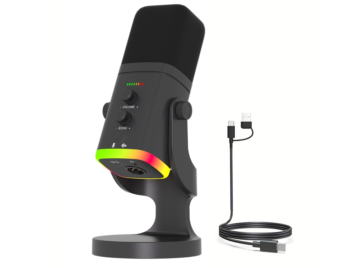 Micrófono dinámico, ideal para transmisiones en vivo y juegos. Mdug