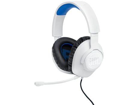 Auriculares Gaming JBL Consola Quantum 100P Blanco + Azul / Gaming Overear Con Cable