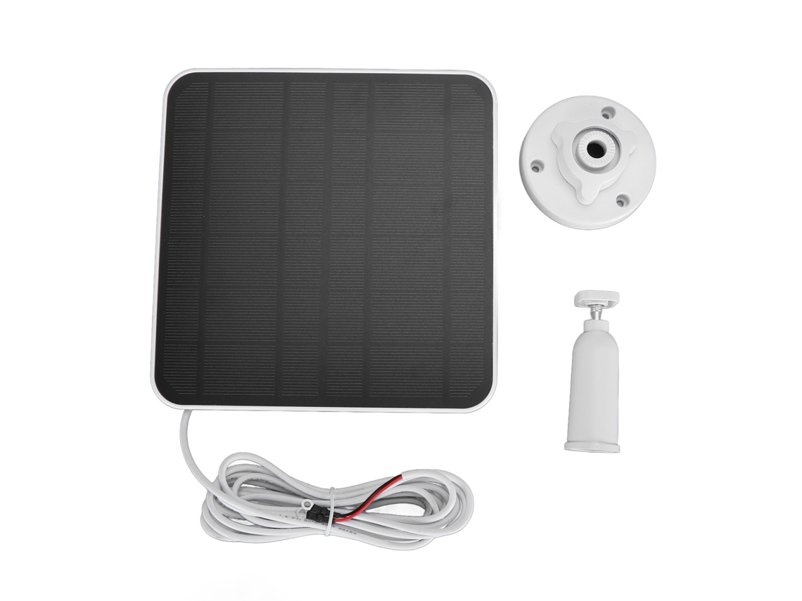 Panel Solar De 12 W Para Timbre Electrónico, Clasificación Ip66, Ajustable 360°, Compatible Con Ring Nest.