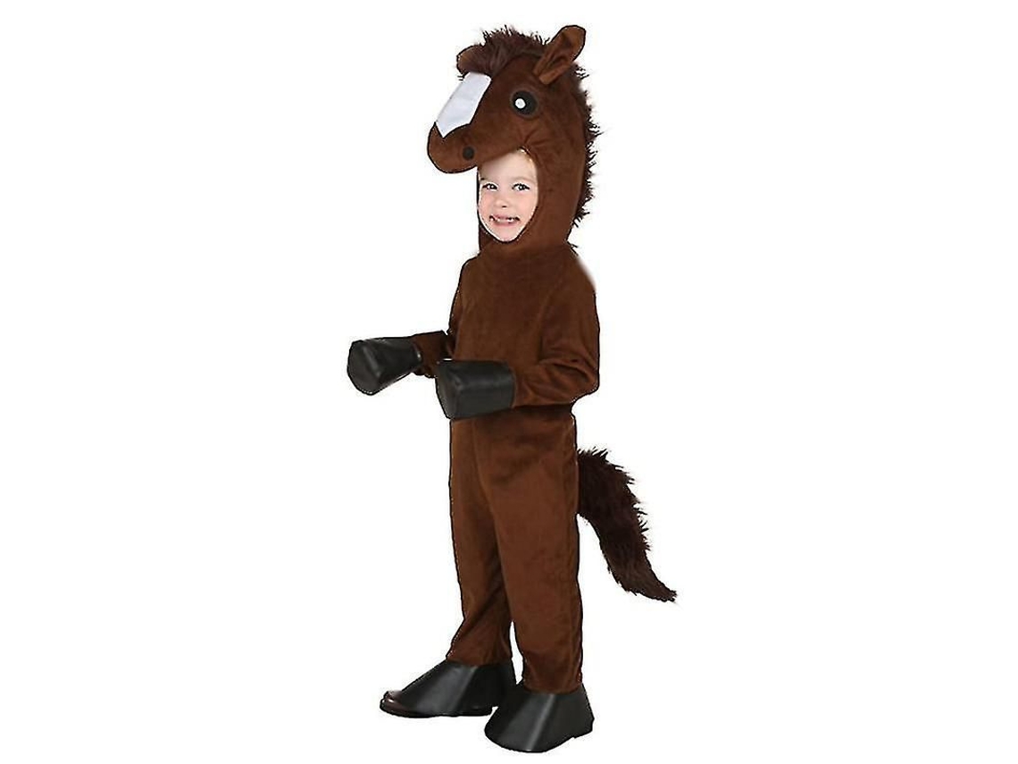 Fasst-traje De Caballo Marrón Para Niños Conjunto De Disfraces Cosplay Talla S-m-l-xl