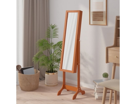 Espejo de Pie VIDAXL (Marrón - 34x37x146)