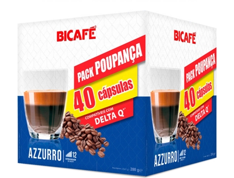 Cápsulas de Café BICAFÉ Pack Ahorro Azzurro 40 (40 cápsulas)