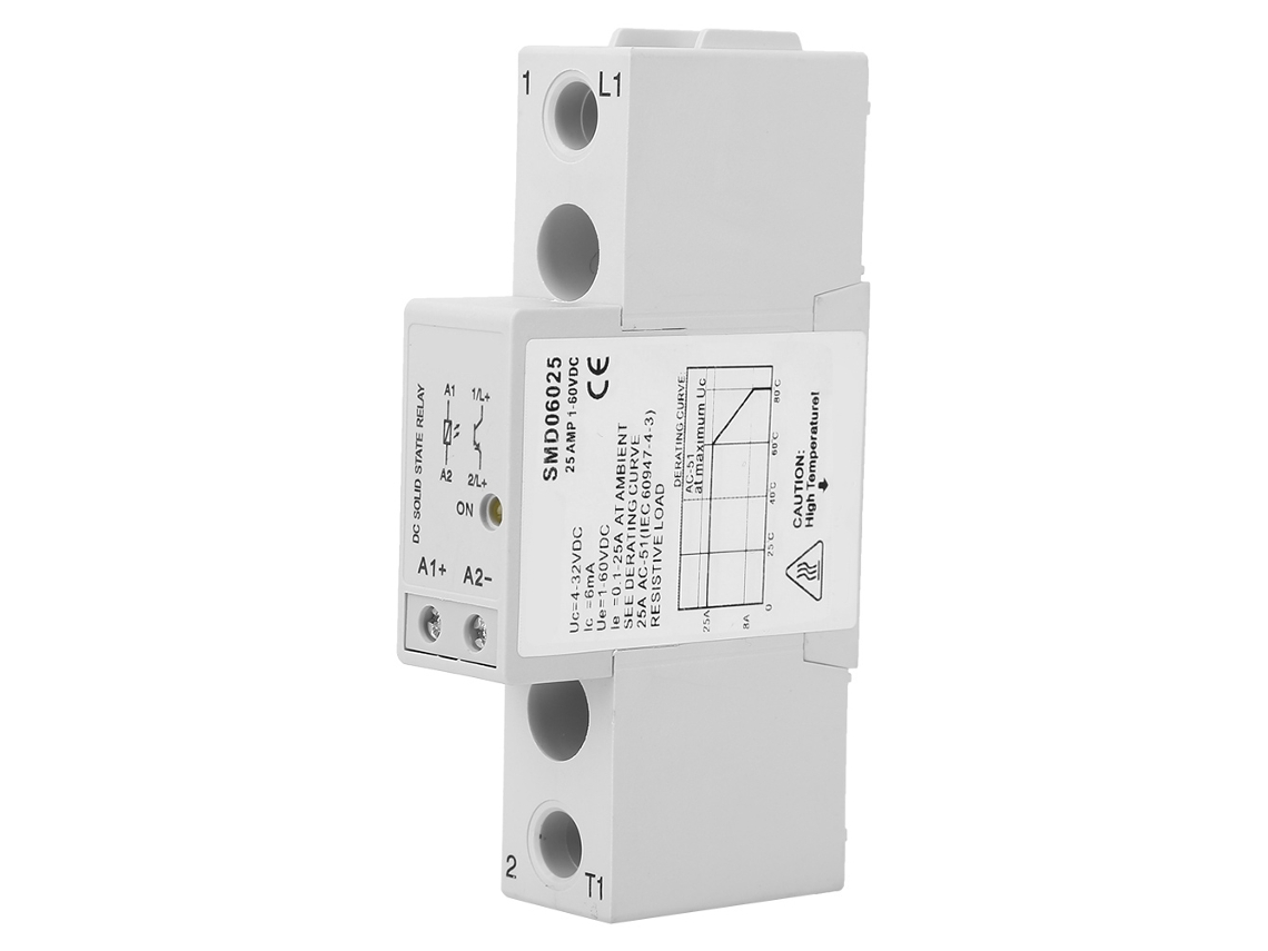 2026velora-módulo De Relé De Estado Sólido Slim Dinrail Monofásico 432vdc Control 160vdc (smd06025)