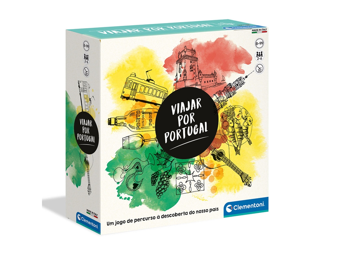Juego de Mesa CLEMENTONI Viajar por Portugal (Edad Mínima: 8 años)