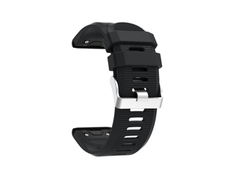 Correa de Silicona rayas horizontales para Garmin Fenix 5X Plus - negro