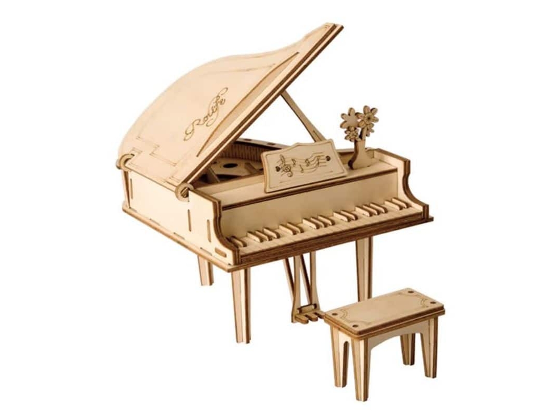 Maqueta De Madera 3d Maestro Piano De Cola Clásico Tg402 Robotime Madnesstoysmás De 8 Años