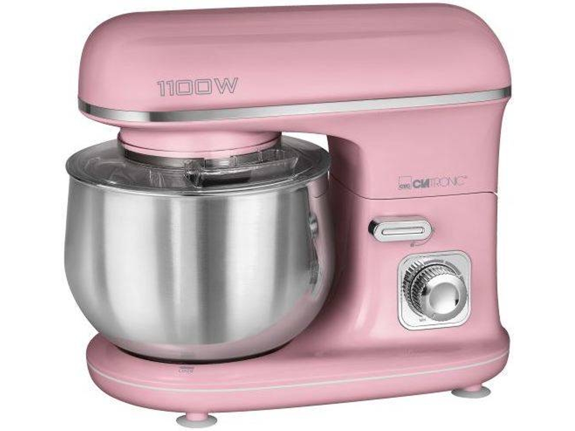 Batidora Amasadora con Bol CLATRONIC KM 3711 (1100 W - Bol 5 L - Rosa)