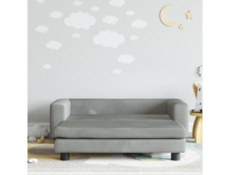 Sofá Para Niños VIDAXL Gris (100x50x30 cm)