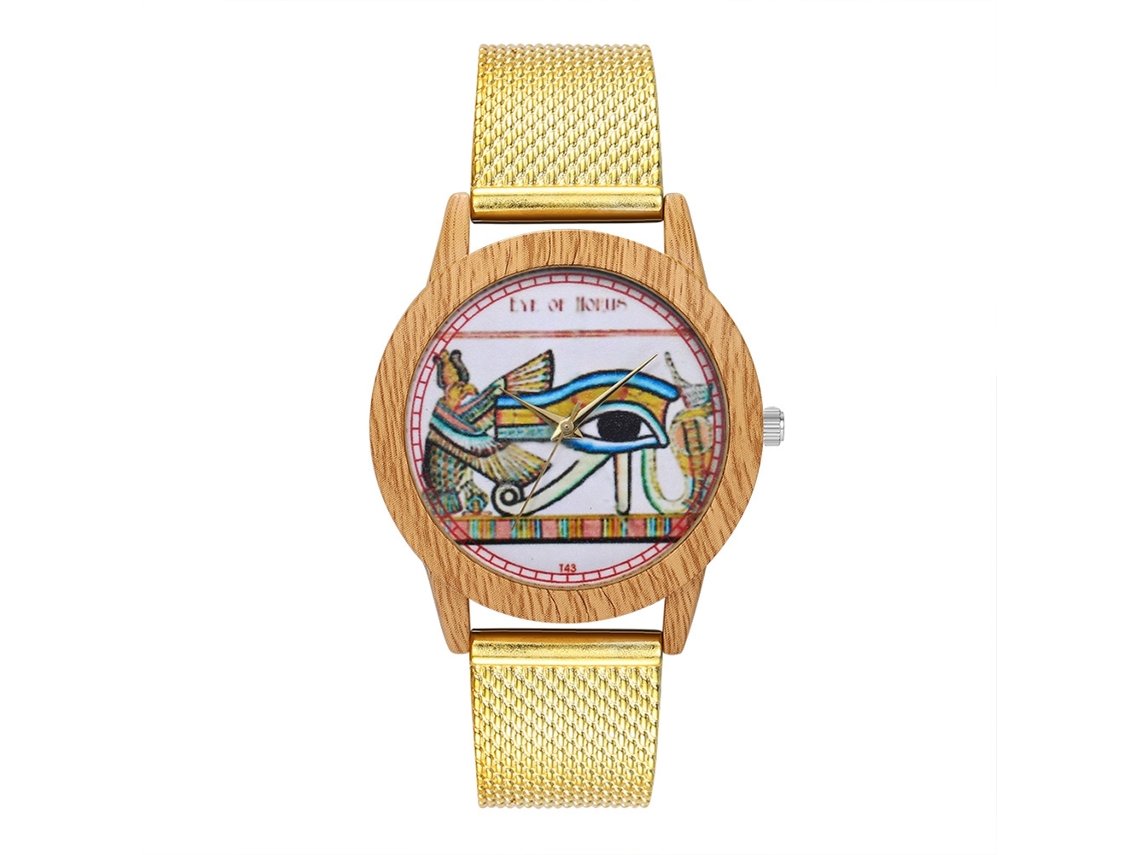 Reloj De Pulsera Unisex De Cuarzo Con Correa De Silicona Moda Oro