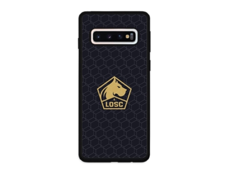 Funda Móvil Oficial Lille Fc para Samsung Galaxy S10 PHONECASES3D Piel Sintética Negro