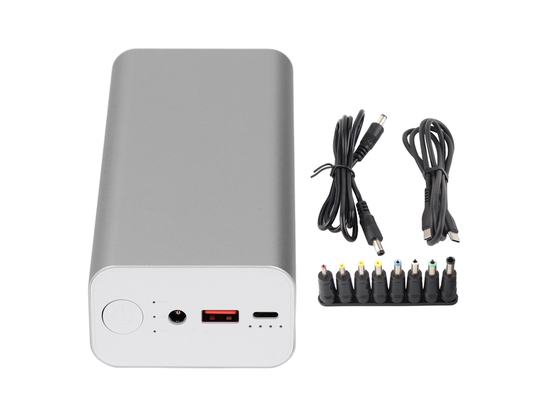Batería Externa De 30000 Mah, Cargador Portátil De 65 W, Batería De Gran Capacidad, Aleación De Aluminio, Interfaz Cc.