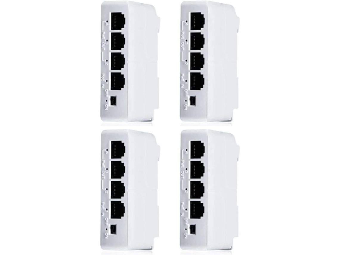 Lote De 4 Cables De Extensión Poe Pasivos, Puertos 1 A 3, Ieee802 3af 100 Mbps