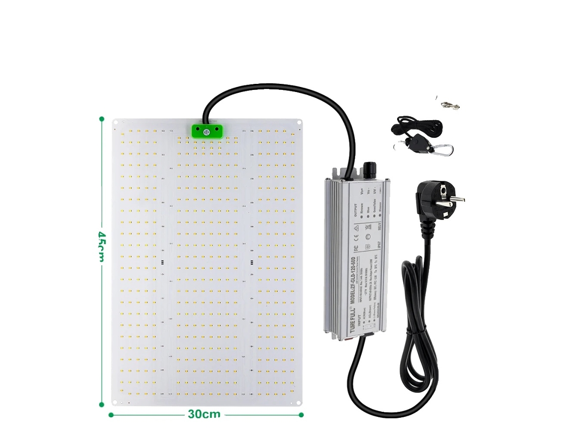 Lámpara LED de cultivo de espectro completo con atenuación ajustable, 120 W OEM