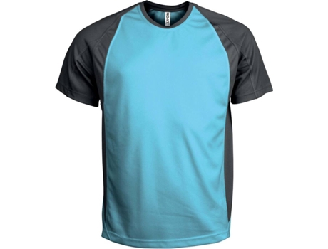 Camiseta de Hombre para Deporte PROACT Gris Multideportes Poliéster Azul (XS)