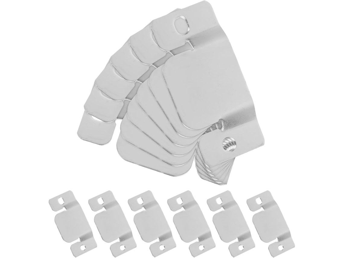 Conectores Metálicos Para Sofás (12 Piezas) Con Tornillos Para Unión De Esquinas, Sillones Reclinables Y Fijación Estable.