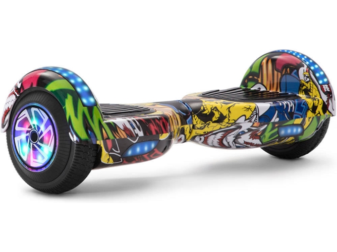 Hoverboard E-RIDES TLTL8 Amarillo (Altavoz Bluetooth|Autonomía: 30-60 min| Velocidad Máx: 12 km/h)