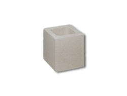 Bloque de hormigón liso hidrófugo, gris / Liso medio / Palet de 130 unidades