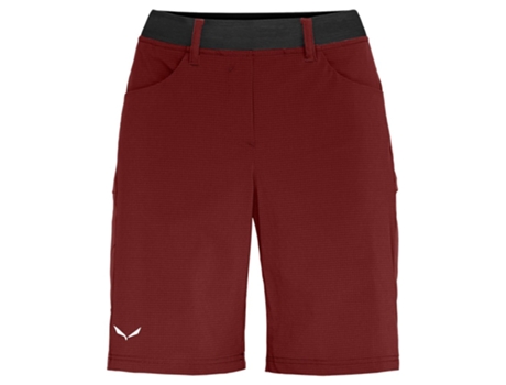 Calça SALEWA Calça Shorts Puez 3 Durastretch Vermelho M Mulher