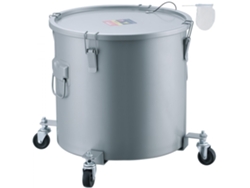 Set Contenedor Aceite Usado 60.5L con Ruedas, Tapa y Filtro Tekmaquinas