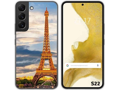 Carcasa Samsung Galaxy S22 5G TUMUNDOSMARTPHONE Dibujos Paris Multicolor