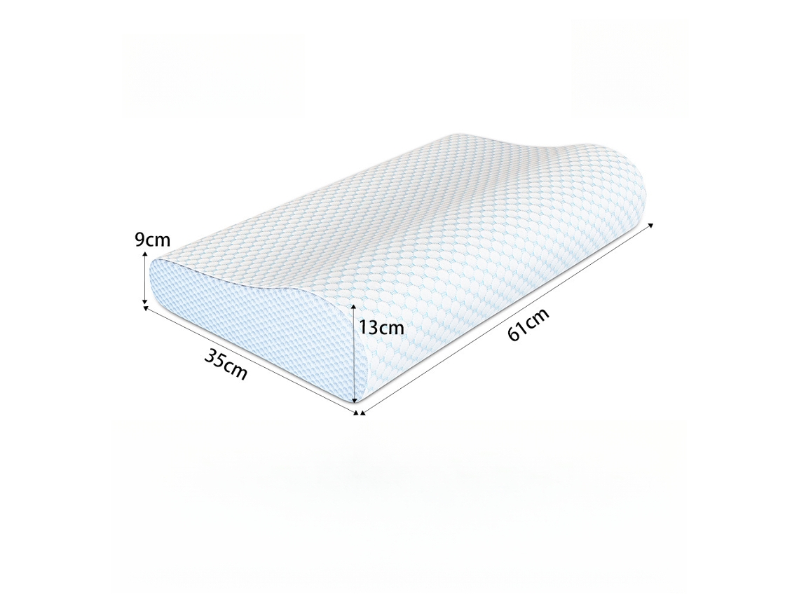 Almohada Para El Cuello Con Espuma Viscoelástica Transpirable Para Proteger El Cuello (azul) Cuich