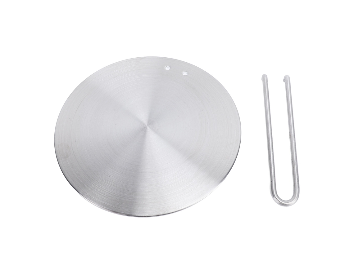 Placa Difusora De Calor De Acero Inoxidable Con Adaptador De Mango Extraíble Para Placas De Gas E Inducción 22
