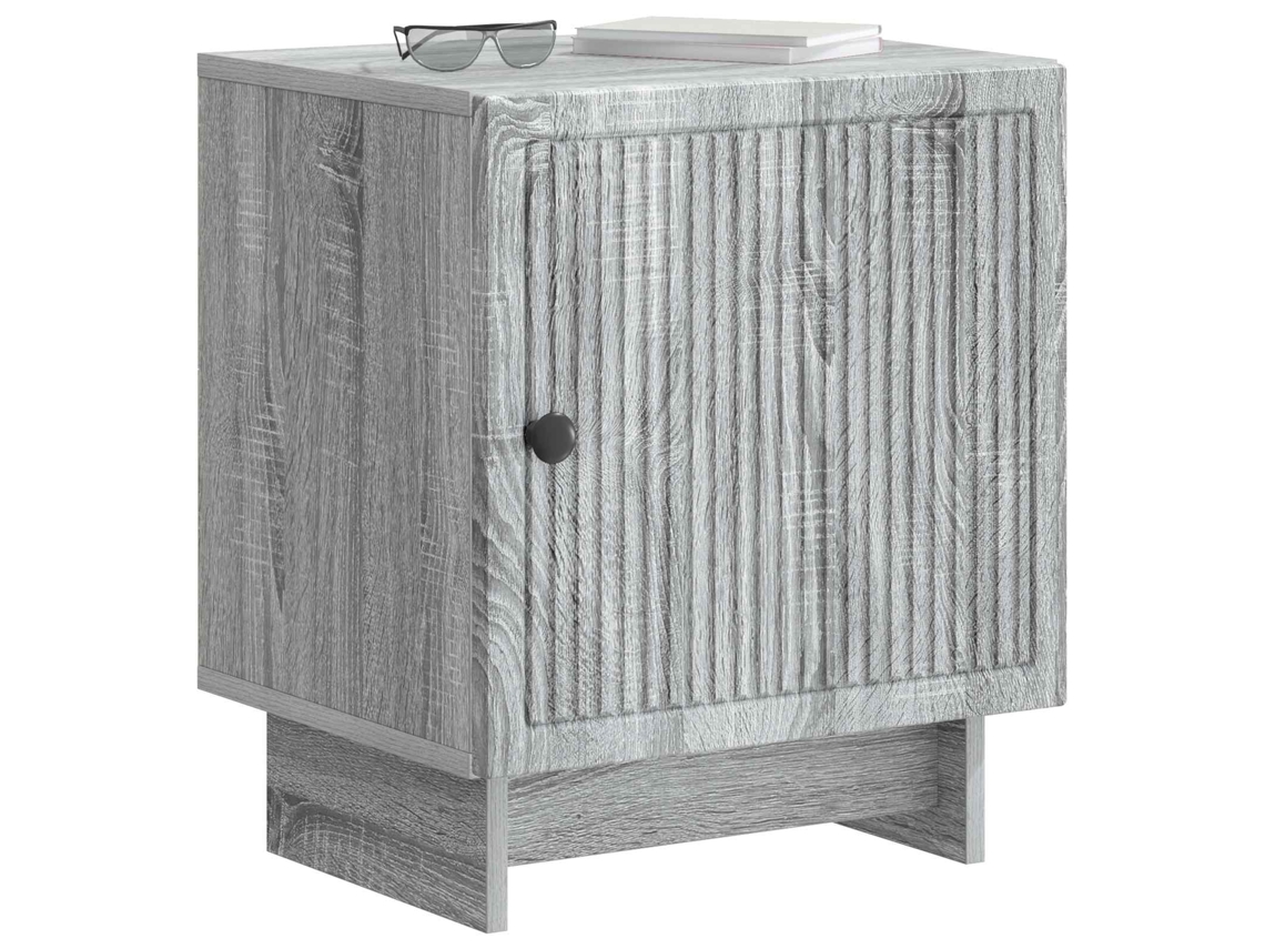 Maison Exclusive - Armario De Noche 2 Pcs Gris Sonoma 43 X 34,5 X 50 Cm