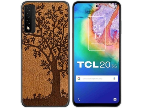 Carcasa TCL 20 5G TUMUNDOSMARTPHONE Cuero 03 Multicolor
