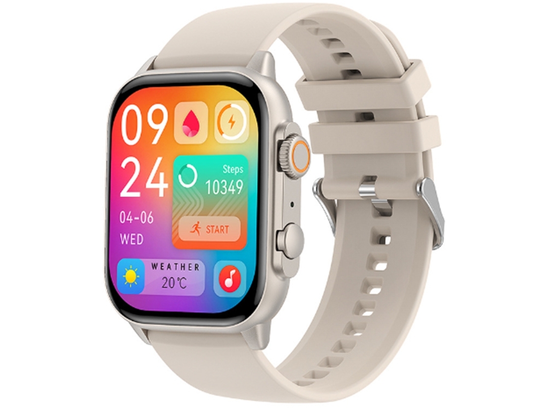 Reloj Inteligente Bluetooth 1 96 Pantalla Amoled Hd 410*502 Monitor De Salud Plata YEMAESRE