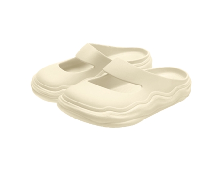 Zapatos de mujer para hombre, zapatillas casuales, sandalias, zapatos de playa antideslizantes de verano, blanco, 40