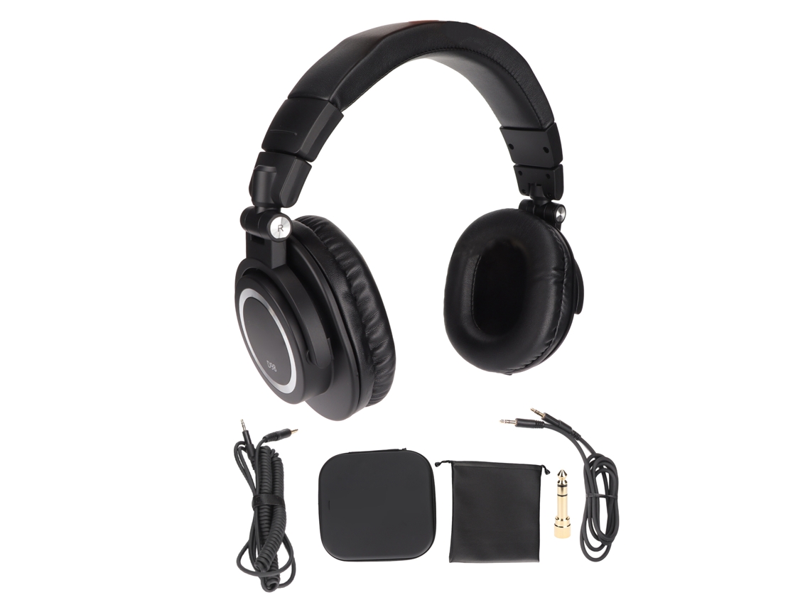 Auriculares De Monitorización Totalmente Cerrados Profesionales Para Dj, Estudio De Grabación, Cableados, Plegables, Rotación De 180°