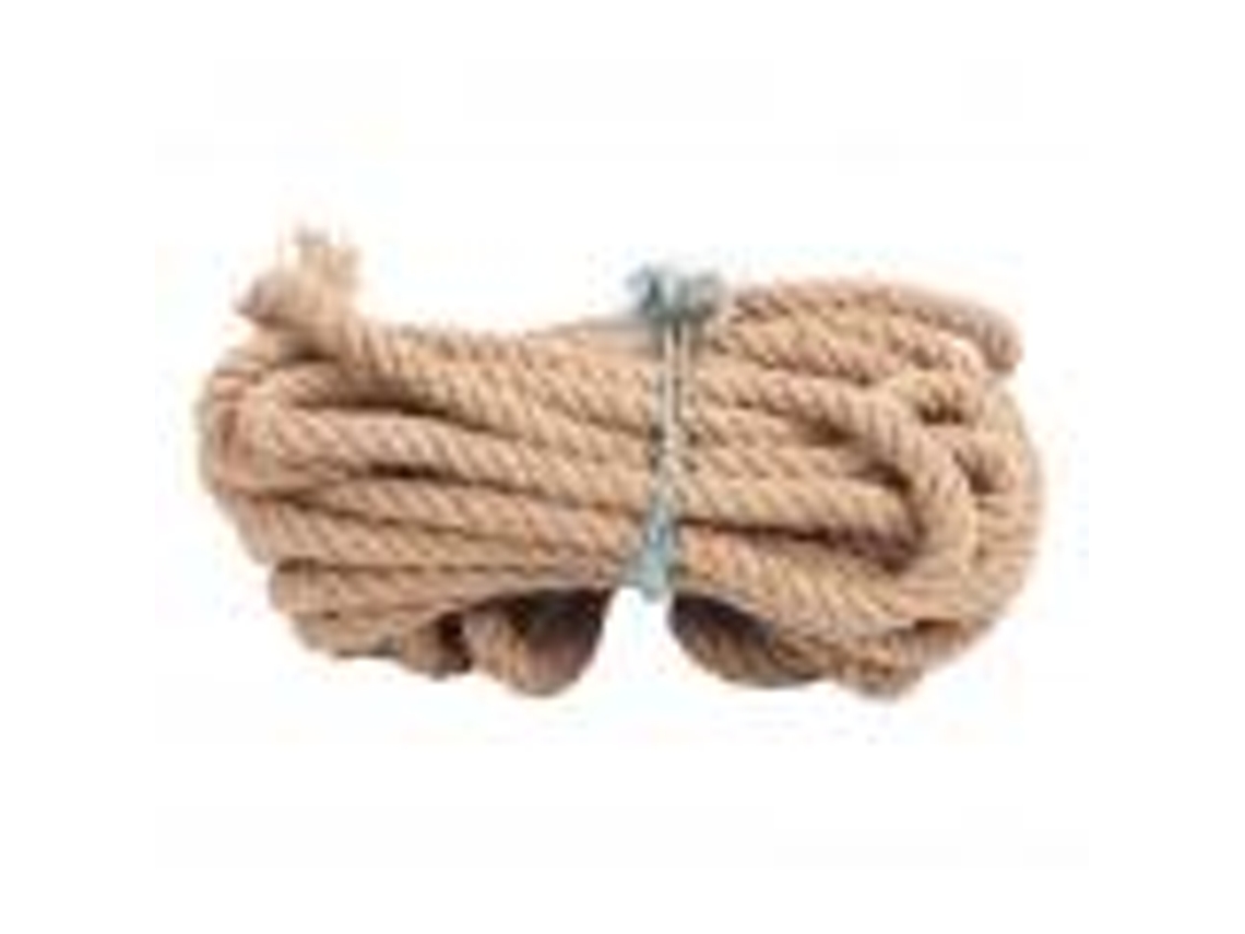 Cuerda de yute gruesa y madera natural para hamaca, columpio, 40 mm, 800 kg