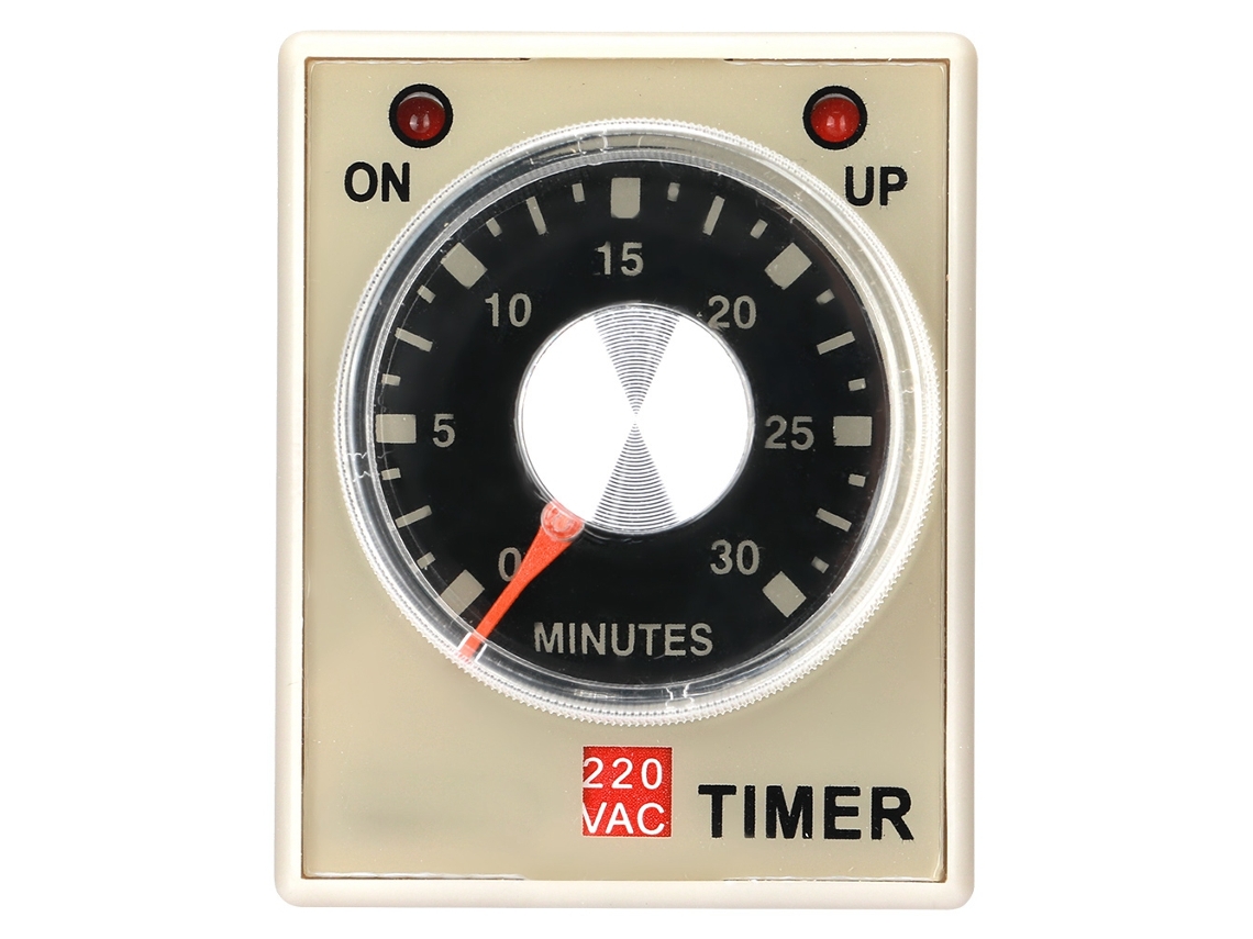 Relé Temporizador Ah3-3, Arranque Retardado, 220 V Ca, 30 Minutos, Bajo Consumo De Energía.