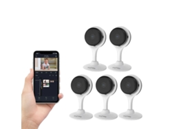 Cámara de seguridad para interiores, 3 MP, conectividad Wi-Fi de doble banda, K10-5, enchufe EU-C