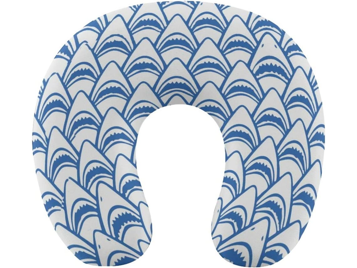 Almohada Viaje Forma Tiburón, Espuma Viscoelástica Viscoelástica Fácil Relajación Cómodos Familia.brfácil