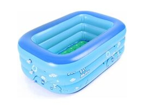 Nueva piscina inflable para niños: 2 metros, tres aros, fondo acolchado ZMDECQNA