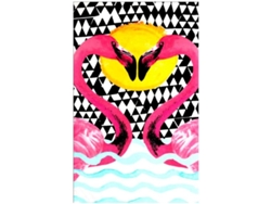 Toalla De Playa De Microfibra Flamenco Amor