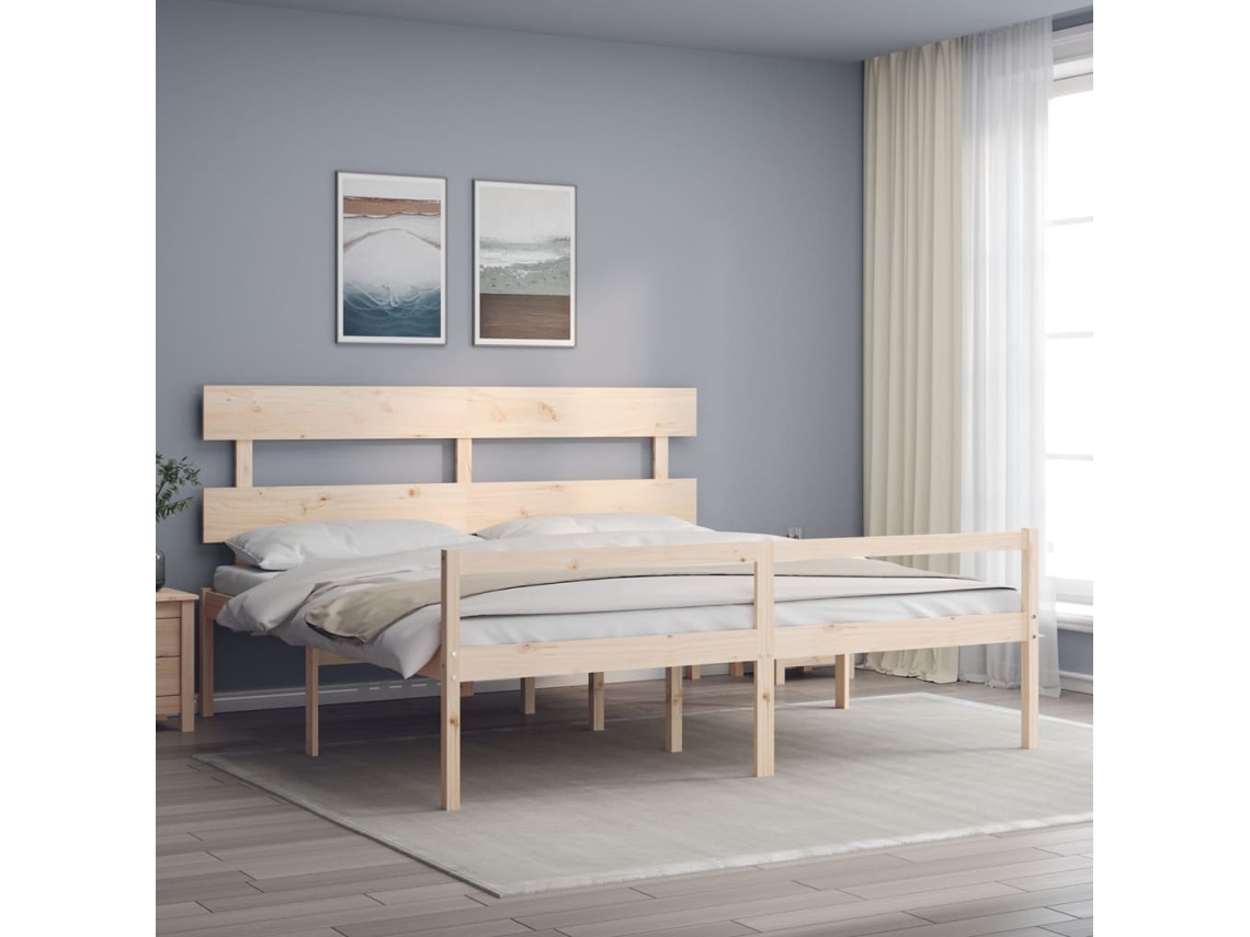 Cama De Matrimonio Para Personas Mayores Cabecero Madera Maciza