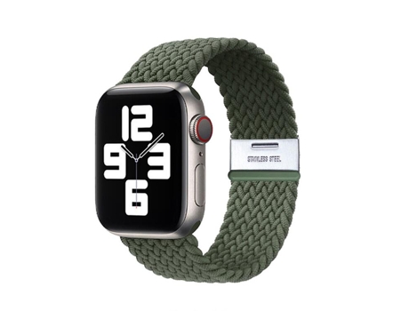 Correa Pulsera Trenzada Flexible para Apple Watch Series 6 40Mm Verde