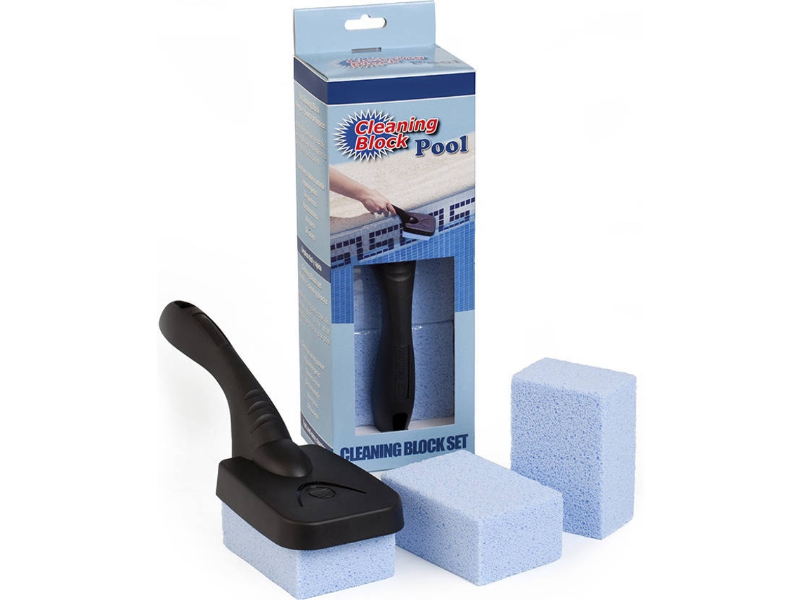 Set 3 Bloque de Limpieza Piscina con Cable en Caja Única