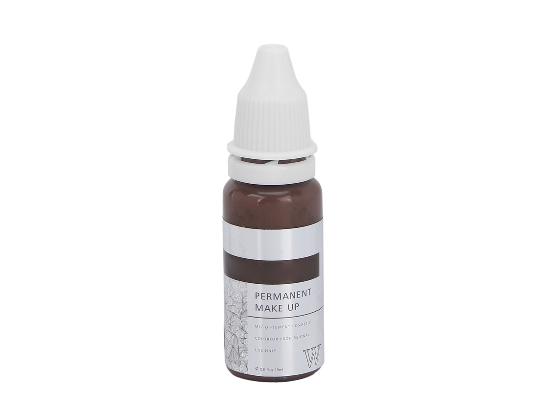 Tinta Semipermanente Para Tatuaje De Cejas, Pigmento Para Microblading, Accesorio Profesional, 15 Ml, Marrón Café.