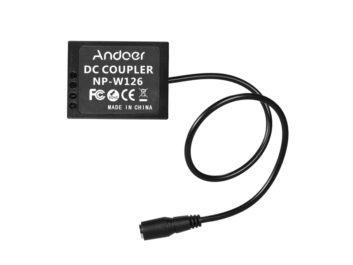 Adaptador de batería falso Np-w126 y paquete de baterías Np-w126 para Fuji