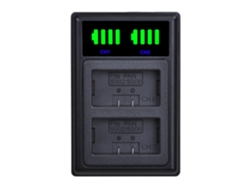 Cargador de batería Eifson para cámaras Panasonic CGA S006/S002, DMC FZ7, FZ8 y FZ18