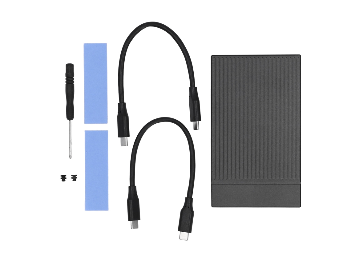 Base De Acoplamiento Nvme Ssd M.2 De Doble Bahía De Aluminio Usb3.2 Gen2 De 10 Gbps Tipo C Usb A Pcie M Key 2230-2280