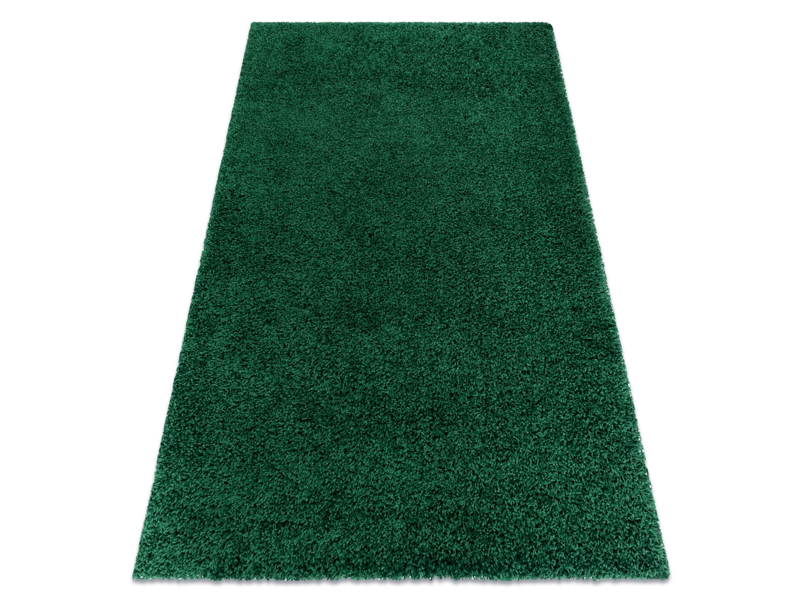 Alfombra Soffi Shaggy 5cm Botella Verde