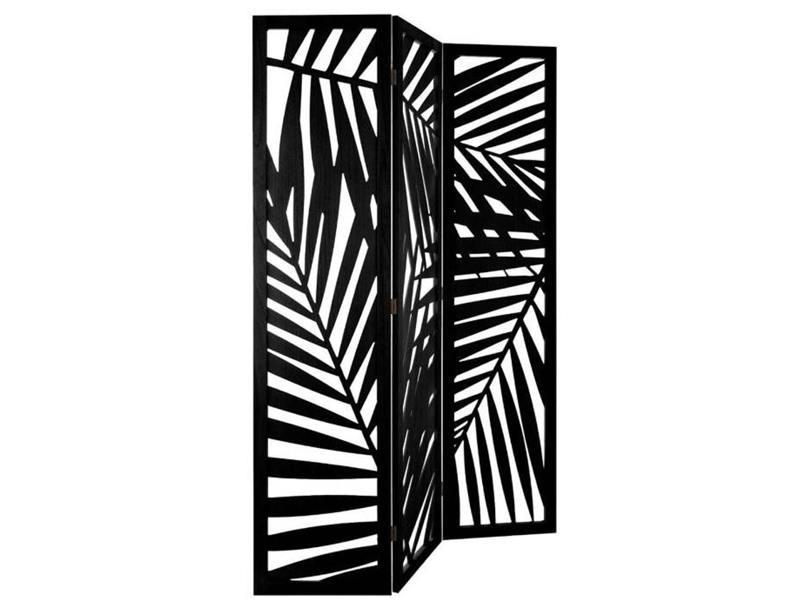 Paravent Leaf Madera Negra H170 Cm Atmosphera Negro Diseñador de Interiores