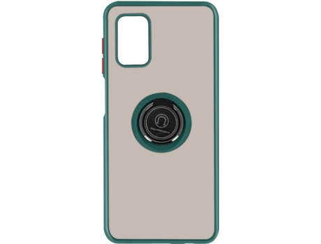 Carcasa y Soporte Samsung Galaxy A51 5G AVIZAR Función de soporte de Anillo de Metal Verde